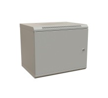 WR-TW-1545-SR-RAL7035 Шкаф настенный 19-дюймовый (19"), 15U, 775x600х450мм, цельнометал.,дверь с замком, цвет серый (RAL 7035)  521005  WRLine