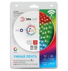 Комплект светодиодной ленты с Wifi контроллером 5050-30-RGB-IP65-Wifi-5m (12V)  Б0043446  ЭРА