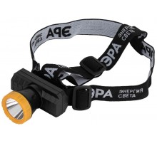 Фонарь налобный светодиодный GA-802 аккумуляторный мощный яркий 2 режима желто-черный  Б0055349  ЭРА