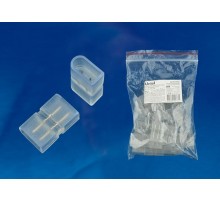 Коннекторы для светодиодной ленты ULS-N21 NEON 220В, 8x16мм, 2 контакта UTC-K-12/N21 CLEAR 025 POLYBAG прозрачный 25 шт/упак  UL-00002929  Uniel