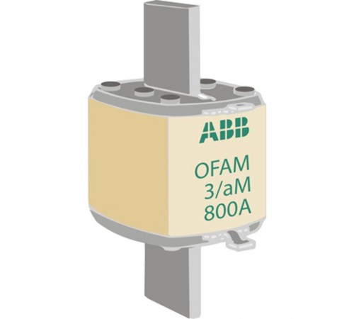Предохранитель OFAF3aM800 800A тип аМ размер3, до 500В  1SCA022701R4790  ABB