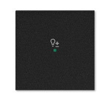 ABB Levit Антрацит Клавиша 1-ая с символом светорегулятора free@home  6220H-A01004 63  2CHH621004A4063  ABB