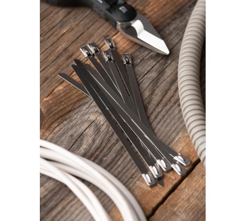 Хомут AISI 304 из нержавеющей стали, 4.6x125 (100 шт.) FlexLock PROximaplc-fl-tss-304-4.6x125EKF