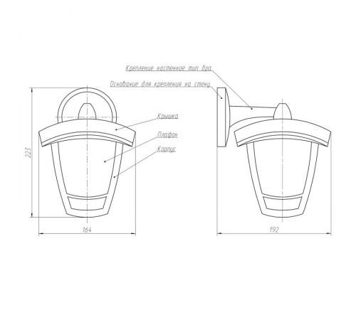 Садово-парковый светильник ДБУ 07-8-002 У1 "Дели 2" белый светодиодный  Б0057502  ЭРА