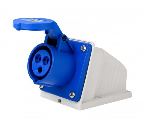 Розетка стац. 2Р+РЕ 16А 220В IP44 РС-103  26190DEK  DEKraft