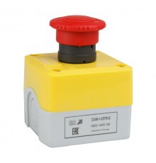 Пост кноп авар стоп OptiSignal D22 C5-BK-1-ESTR-02 2НЗ возв пов XALK178F 338523 КЭАЗ
