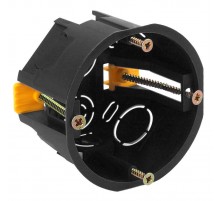 Коробка КУП 68х45мм для полых стен саморез. пласт. лапк. черная IP30 KUP-68-45-black  Б0037432  ЭРА