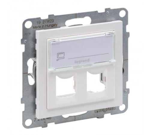 SUNO Адаптер двойной для разъемов Systimax. Цвет "Белый"  721146  Legrand