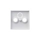 Накладка (центральная плата) для TV-R-SAT розетки, серия solo/future, цвет белый бархат  1724-0-4293   2CKA001724A4293  ABB