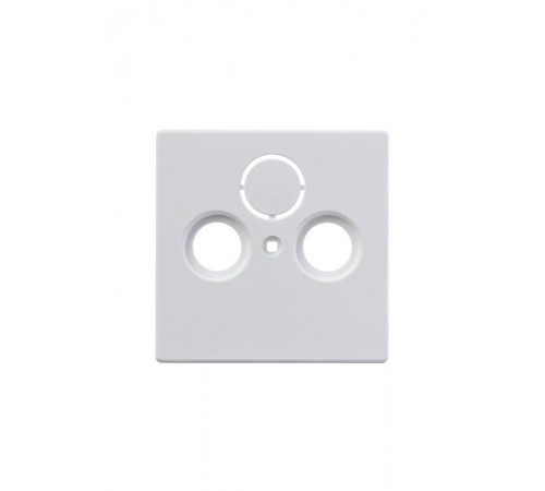 Накладка (центральная плата) для TV-R-SAT розетки, серия solo/future, цвет белый бархат  1724-0-4293   2CKA001724A4293  ABB