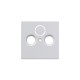 Накладка (центральная плата) для TV-R-SAT розетки, серия solo/future, цвет белый бархат  1724-0-4293   2CKA001724A4293  ABB