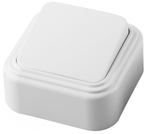 PSW06-21-20 Выключатель одноклавишный открытой установки, 250В, 6А, IP20, белый (VA 16-131-Б)  32742  STEKKER