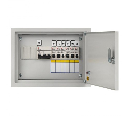 Щит осветительный ОЩВ с автоматическими выключателями 3P 1x63A 1P 6x16A  oshv-63-6  EKF