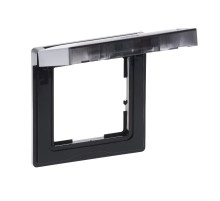 SUNO Рамка влагозащитная IP44,с откидной крышкой,1-постовая Цвет "Антрацит"  721444  Legrand