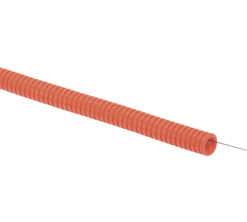 Труба гибкая гофрированная ПНД 25мм с протяжкой (50м) оранжевый  CTG20-25-K04-050  IEK