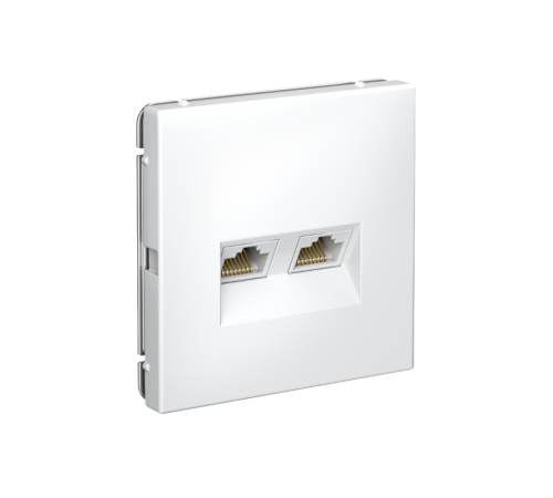 ArtGallery Лотос Розетка двойная компьютерная RJ45+RJ45, кат. 5е, механизм  GAL001385  SE