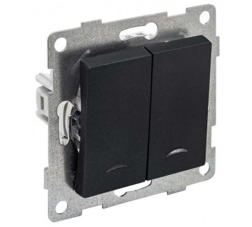 Ugra Выключатель 2кл. (инд), СУ , 10А, 250В, графит  С11В28-010  GUSI Electric