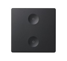 Сенсорный 2-кл выключатель без маркировки, графит  8000621-038  Simon