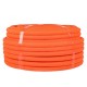 Труба гибкая гофрированная ПНД 25мм с протяжкой Plast (75м) оранжевый  tpnd-25-o  EKF