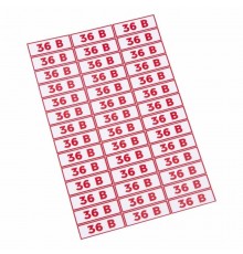 Наклейка знак электробезопасности " 36 В"10*30 мм  56-0009  REXANT