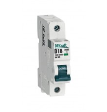 Выключатель автоматический  однополюсный ВА-105 16А D 10кА  13201DEK  DEKraft