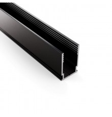 Профиль алюминиевый анодированный для гибкого неона 8х16мм, 2м, черный  134-083  NEON-NIGHT