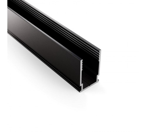 Профиль алюминиевый анодированный для гибкого неона 8х16мм, 2м, черный  134-083  NEON-NIGHT