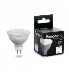 Лампа светодиодная .PRO LB-1608 MR16 G5.3 8W 2700K OSRAM LED  38089  Feron