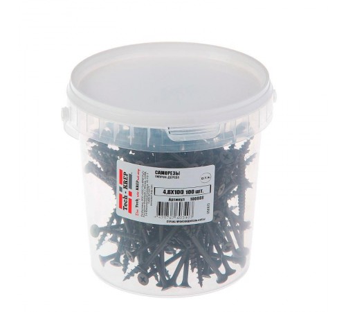 Саморез ШСГД 4,8х100 (100 шт) - ведро ( 0,818 кг)  100088  Tech-KREP