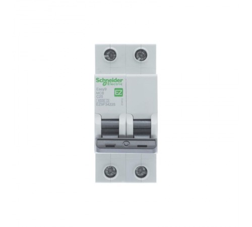 Выключатель автоматический двухполюсный EASY 9 25А C 4,5кА  EZ9F34225  Schneider Electric