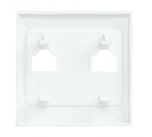 Валенсия лицевая панель розетки RJ-45 2-местная жемчуг EKF PROxima   ESK02-L-035-50   EKF