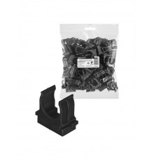 Крепеж-клипса для трубы 20 мм для прямого монтажа (100 шт.) черная  SQ0405-8112  TDM