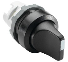 Переключатель M3SS1-10B (короткая ручка) черный 3-х позиционный без подсветки (только корпус) с фиксацией  1SFA611210R1006  ABB