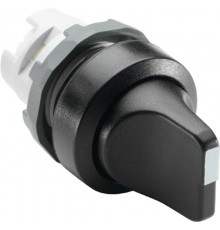 Переключатель M3SS1-10B (короткая ручка) черный 3-х позиционный без подсветки (только корпус) с фиксацией  1SFA611210R1006  ABB