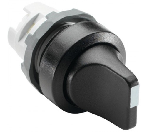 Переключатель M3SS1-10B (короткая ручка) черный 3-х позиционный без подсветки (только корпус) с фиксацией  1SFA611210R1006  ABB
