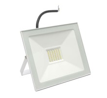 Прожектор светодиодный SFL90-50 2835 SMD 50W 6400K AC220V/50Hz IP65, белый в компактном корпусе, 205*30*160 мм  55073  SAFFIT