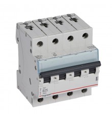 Выключатель автоматический четырехполюсный TX3 6000 25А B 10кА  403904  Legrand