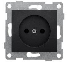 Bravo Розетка 1-ой б/з с з/ш, скрытая установка, 16А, 250В, графит  С10Р2-010  GUSI Electric