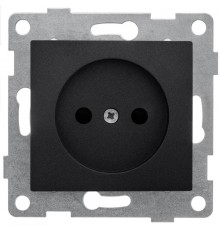 Bravo Розетка 1-ой б/з с з/ш, скрытая установка, 16А, 250В, графит  С10Р2-010  GUSI Electric