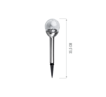 Светильник садовый на солнечной батарее SLR-S05 стекло, мультицв., h=35,5см  .5033382  ФАZА