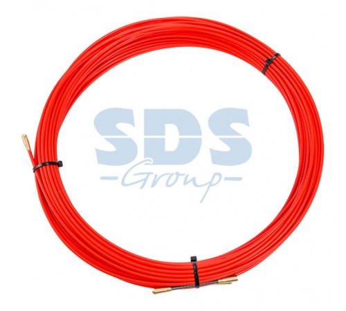 Протяжка кабельная (мини УЗК в бухте), стеклопруток, d=3,5 мм, 25 м красная  47-1025  REXANT