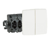 Выключатель кноп.двойной Oteo  086121  Legrand