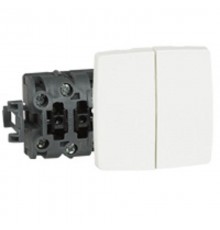 Выключатель кноп.двойной Oteo  086121  Legrand