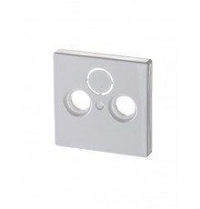 Накладка (центральная плата) для TV-R-SAT розетки, серия solo/future, цвет davos/альпийский белый  1724-0-4332   2CKA001724A4332  ABB