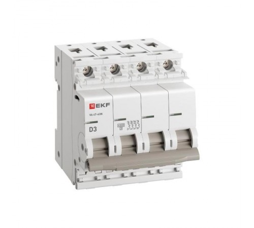 Выключатель автоматический ВА 47-63N 4P 3А (D) 4,5 кА PROXIMA M634403DEKF