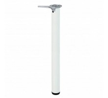 Ножка металл.круглая, нерегулир, D60х710мм, белая - накл.   148538  Tech-KREP