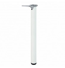 Ножка металл.круглая, нерегулир, D60х710мм, белая - накл.   148538  Tech-KREP
