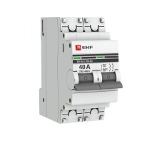Выключатель нагрузки модульный ВН-63, 2P 40А EKF PROxima  SL63-2-40-pro  EKF (замена - S63240)