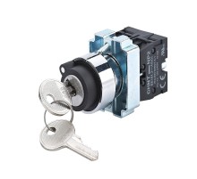 Переключатель NP2-BG53, 3 положения возвратом, 2НО, IP40 (R)  573991  CHINT