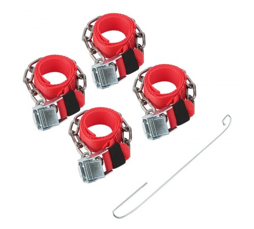 Цепи (браслеты) противоскольжения для легковых автомобилей, однорядные, к-т 4 шт.  07-7024-1  REXANT